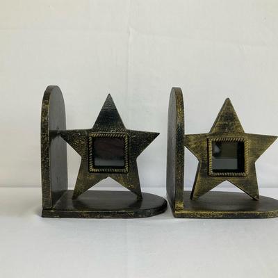 Cast Metal Photo Bookends