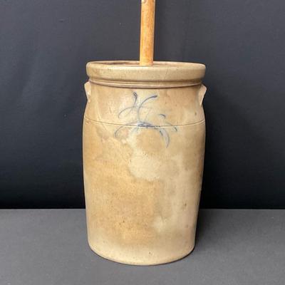 Vintage Stoneware Butter Churn