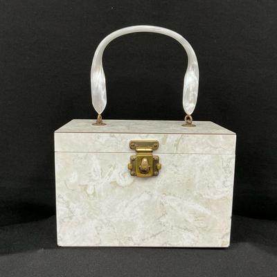 The Mika Vintage Lucite Box Purse