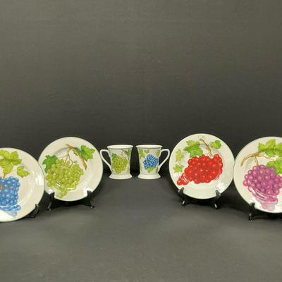 American Atelier Vineyard Porcelain Plates & Mugs