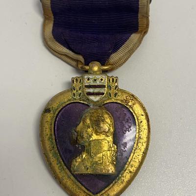 Sale Photo Thumbnail #85: Vintage US Purple Heart Metal 