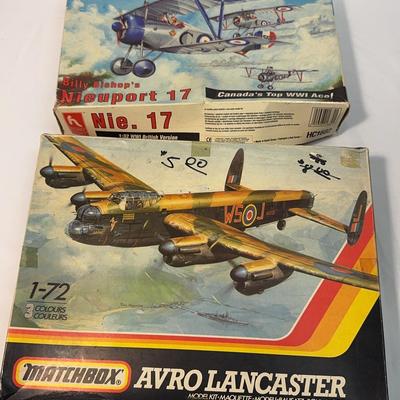Sale Photo Thumbnail #135: Matchbox Avro Lancaster BMk.1/3 PK-602 | Hobby Craft Billy Bishop’s Nieuport 17 1:32 Scale