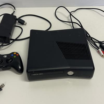 Sale Photo Thumbnail #80: Black Xbox 360 with Controller, Power Cord, and AV Audio/Video Cable