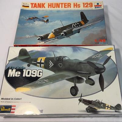 Sale Photo Thumbnail #138: ESCI Tank Hunter Hs 129 1:48 Scale | Revell Me 109G 1:32 Scale
