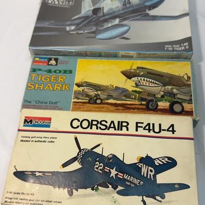Sale Photo Thumbnail #151: Monogram F-5E Tiger II | P-40B Tiger Shark The “China Doll” | Corsair F4U-4
