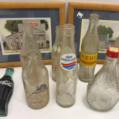 Sale Photo Thumbnail #67: Vintage Glass Soda Bottles | Coca-Cola Print || Plastic Coca-Cola Wall Decor
