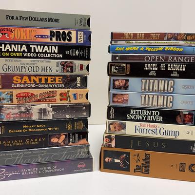 Sale Photo Thumbnail #279: VHS | DVD | Return To Snowy River | Forrest Gump | Titanic | The Godfather 