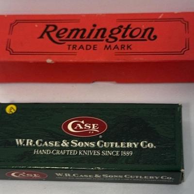 Sale Photo Thumbnail #170: Case & Remington Boxed Knives 