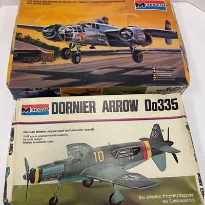 Sale Photo Thumbnail #219: Monogram B-25J Mitchell 1/48 Scale | Dornier Arrow Do335
