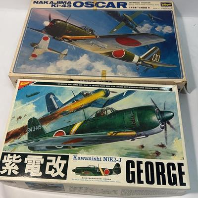 Sale Photo Thumbnail #148: Hasegawa Nakajima Ki-43 Oscar 1:32 Scale | Nichimo Kawanishi N1K2-J George 1:35 Scale
