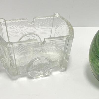 Sale Photo Thumbnail #77: Vintage Ashtray | Kerry Glass Paperweight