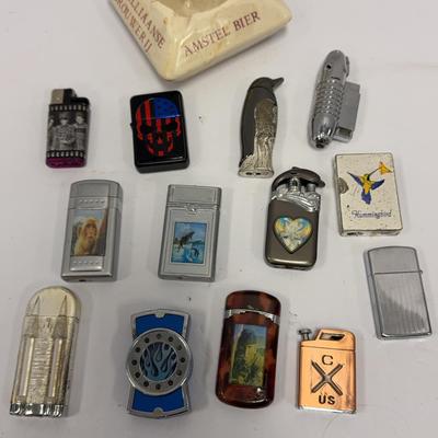 Sale Photo Thumbnail #34: Vintage Lighters | Amstel Beer Ash Tray