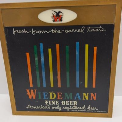 Sale Photo Thumbnail #18: Widemann Fine Beer Sign