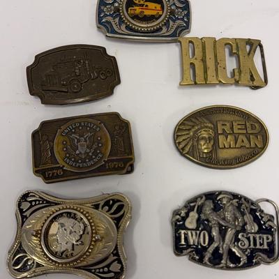Sale Photo Thumbnail #33: Vintage Metal Belt Buckles (8)
