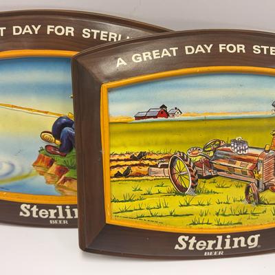 Sale Photo Thumbnail #17: Vintage 1977 Sterling Beer Signs (2)