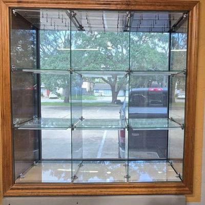 9 Unit Glass Display Shelf #1