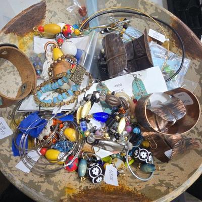 Assortment Of Ready Made Bracelets And Earrings 