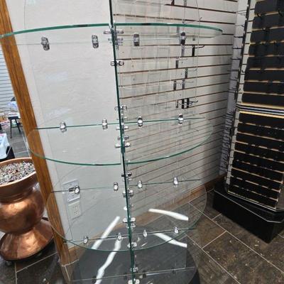Glass Rotating Display Stand