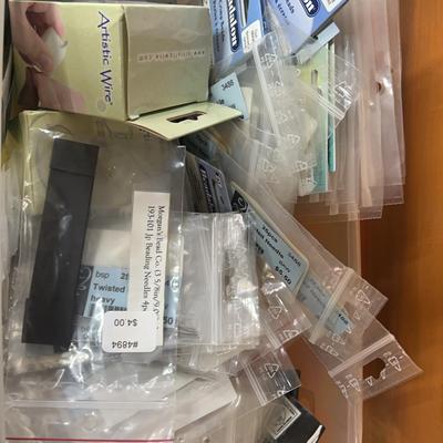 Assortment of wire and crimp tubes (mystery lot)