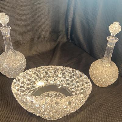 Banana Bowl And Decanters