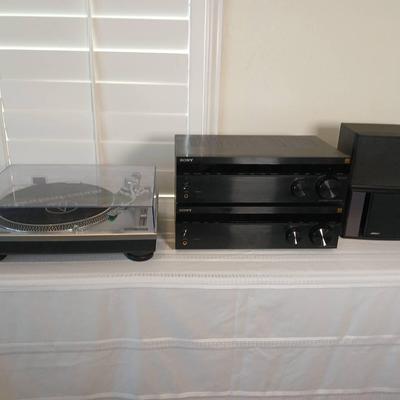 Sony Receivers And Audio Technica Turntable 
