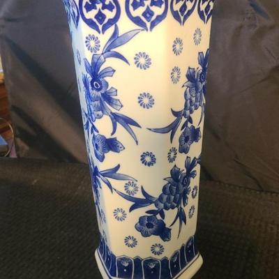 Ceramic Blue And White Vase