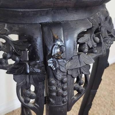 Antique Carved Chinese Pedestal #2