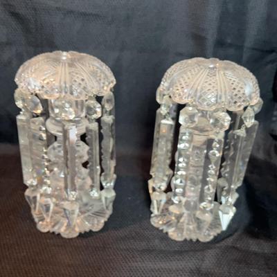 Cut Glass Candle Atick Holders