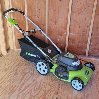 GreenWorks 20" 12A Electric Lawn Mower 3-in-1 Cutting