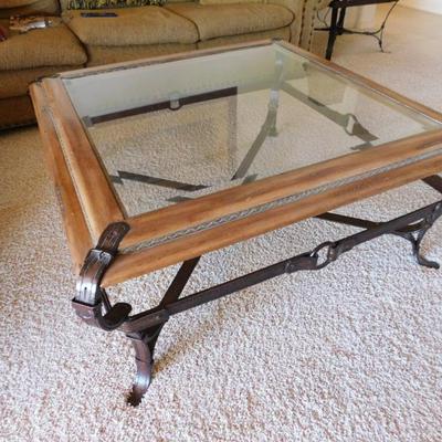 Adnet Hemes Style End table. "Equestrian Ranch" End table also available.