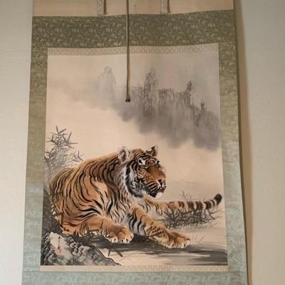 Large Japanese Hanging Scroll