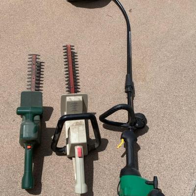 Weedeater And Hedge Trimmers