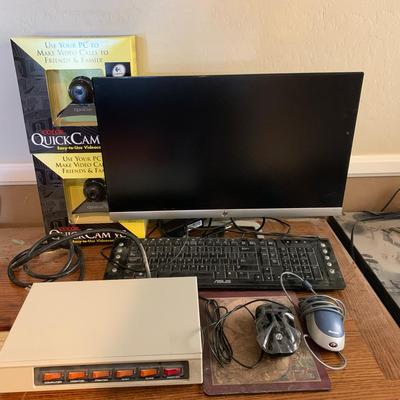 Hp Monitor, Quick Cams, And Other Desk Computer Appliances