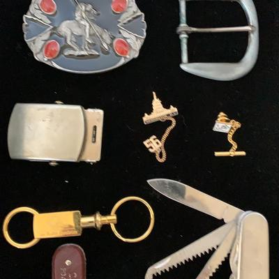 Men’s Accessories  - Belt Buckles, Pocket Knives, Pins, Crest Craft Lighter