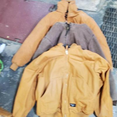 (3) Men's Work Jackets- Carhartt, Walls