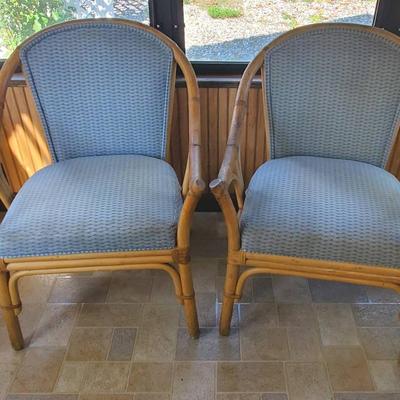 (2) Bamboo Chairs 