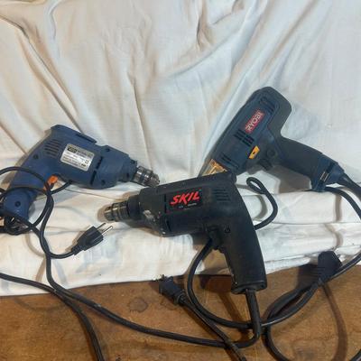 (3) Electric Drills