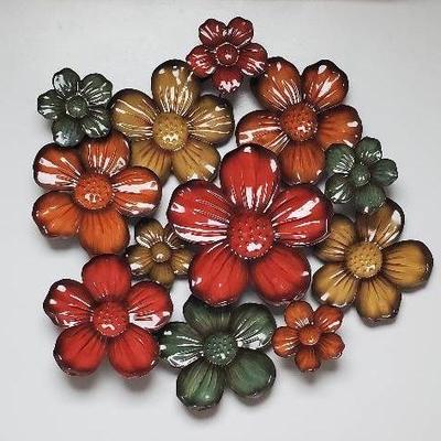 Large Metal Floral Wall Art