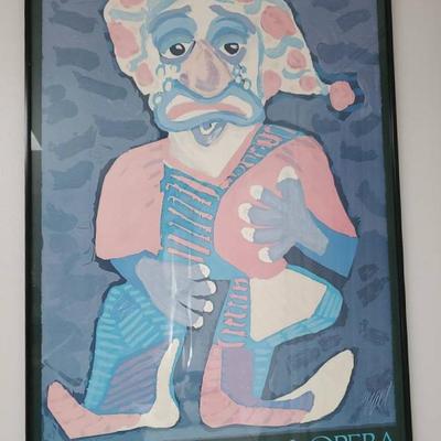 Metropolitan Opera Pagliacci Print Framed