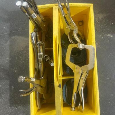 Locking Pliers And Abrasive Wheels