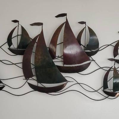 Sailboat Metal Art