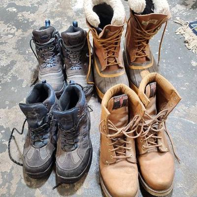 (4) Pair Men's Boots