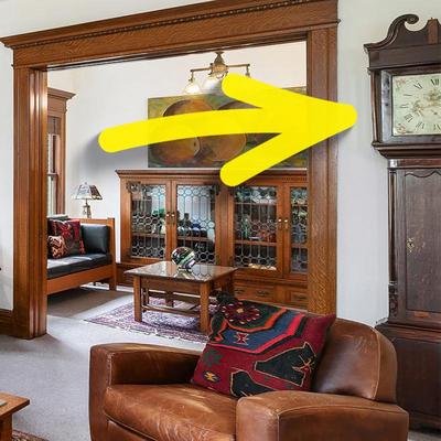 19th & 20th century American clocks 

• grandfather (shown here)
• grandmother
• kitchen
• office
