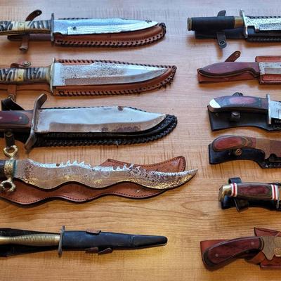 11 Knives Lot, Chipaway Cutlery, Frost