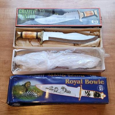 Chipaway Grizzly Hunter & Chipaway Royal Bowie NOS Knives