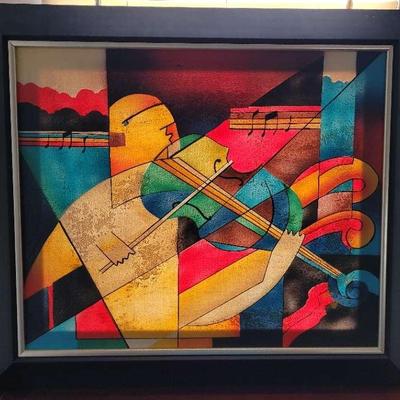 Oil Painting on Canvas Titled "Court Jester II" by Artist Jim T. 