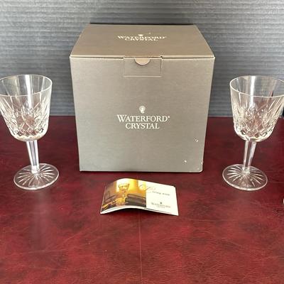 Waterford Crystal Lismore Claret Wine Glasses Set Of 4
