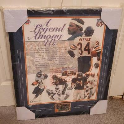 Walter Payton Limited Edition 104/234 Hand Signed with COA Hall of Fame Memorabilia 