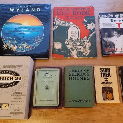 9 Interesting Books, Sherlock Holmes, Signed Wayland & Emeril, Plato, Star Trek & More