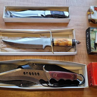 3 NOS Knives Lot, Chipaway Cutlery, Frost